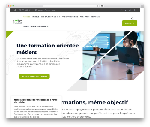 Editech premium WordPress theme - embci.com
