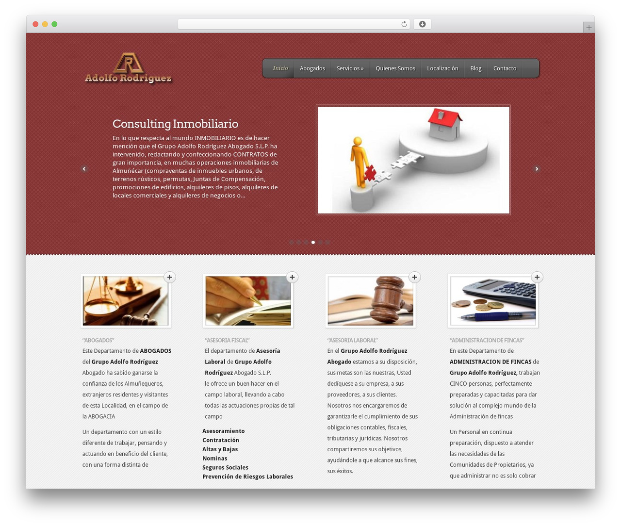 Feather theme WordPress - adolforodriguezsl.com