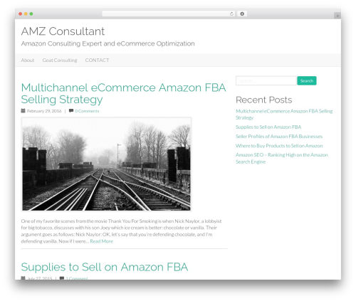 Flat Bootstrap WordPress store theme - amzconsultant.com