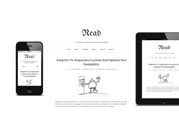 Read theme WordPress Read theme WordPress