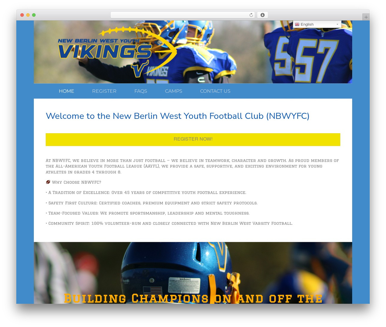Theme WordPress Beaver Builder Theme - nbwyouthfootball.com