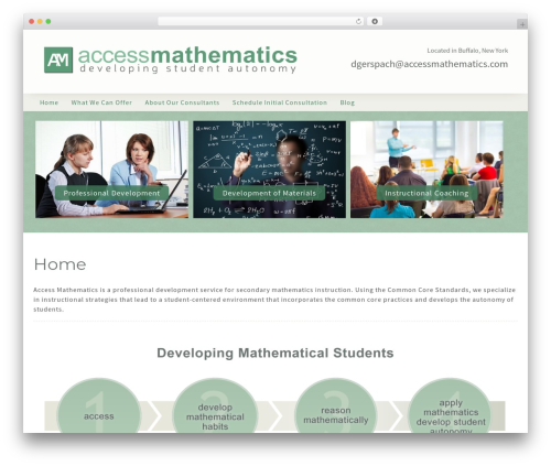 Theme WordPress MSH Responsive Theme - accessmathematics.com