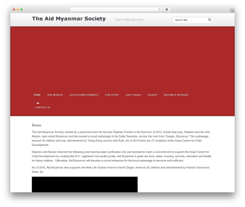 WordPress AID WordPress theme design - aidmyanmar.com