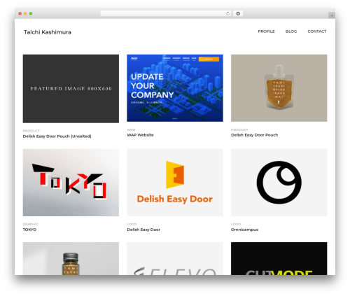 WordPress theme Anders - taichikashimura.com