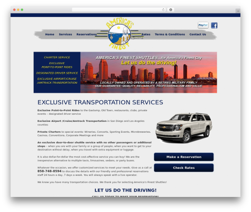 WordPress theme Custom Website - americasfinestshuttles.com