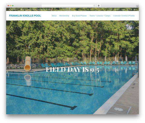 WordPress theme Enfold - franklinknollspool.com