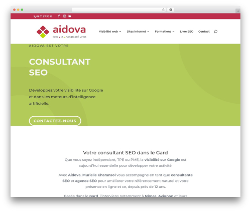 WP theme Divi - aidova.fr
