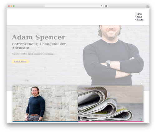 Bricks theme WordPress - adam-spencer.com