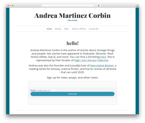 Daniela WordPress theme - amcorbin.com