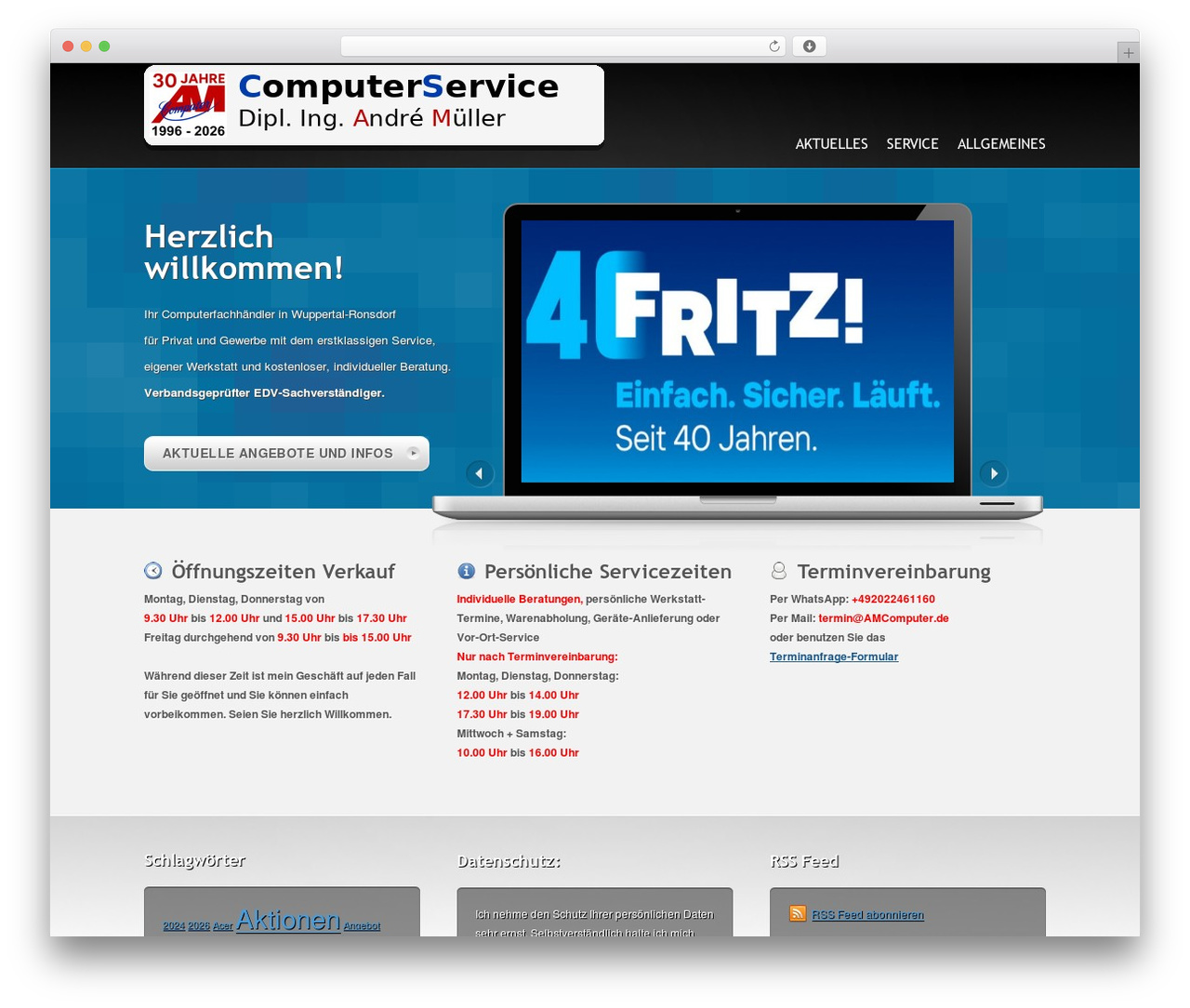 deVision theme WordPress - amcomputer.de/content