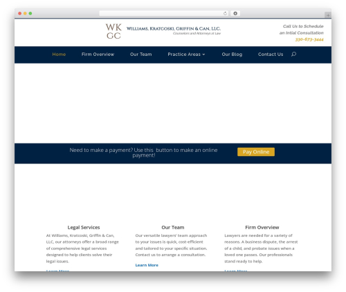 Divi theme WordPress - wwklaw.com