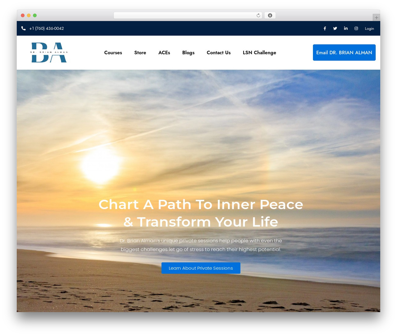 Edhub WordPress theme - drbrianalman.com