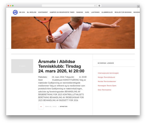 JustWrite top WordPress theme - abildsotennis.no JustWrite top WordPress theme - abildsotennis.no
