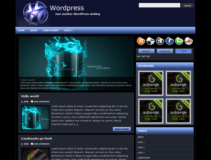 pszone WordPress theme pszone WordPress theme