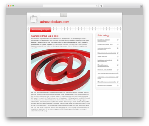 Theme WordPress Modern Notepad - adresseboken.com