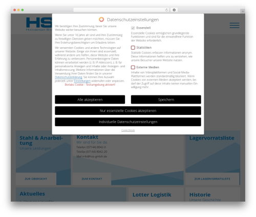 th3design basic WordPress theme - hss-stahl-service.de