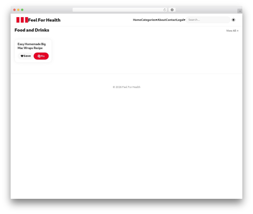 Theme WordPress Antigravity Lite - feelforhealth.com