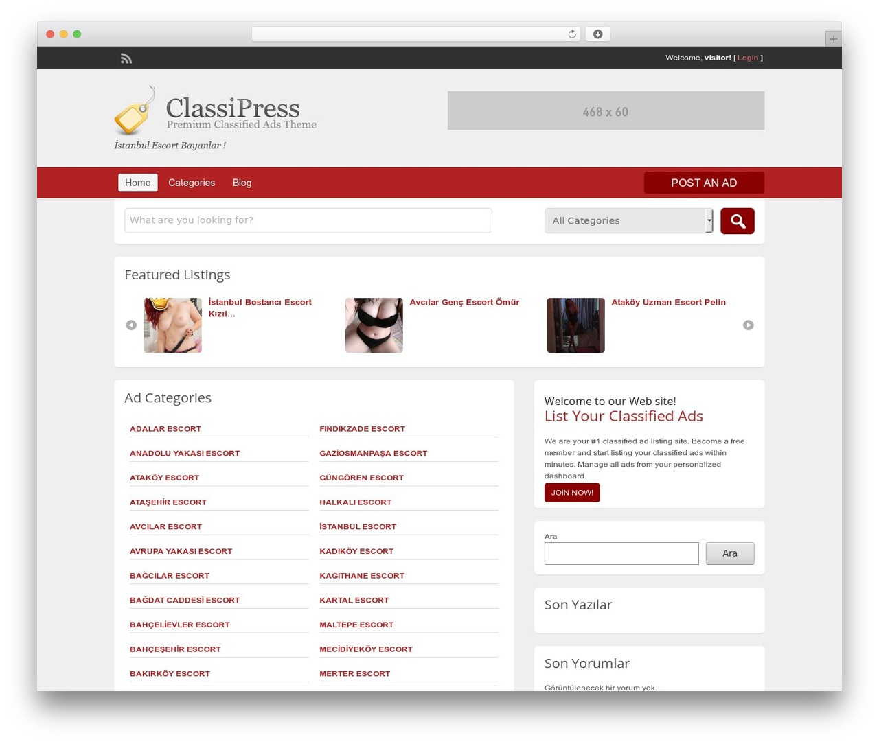 Theme WordPress ClassiPress - escortist34.com Theme WordPress ClassiPress - escortist34.com