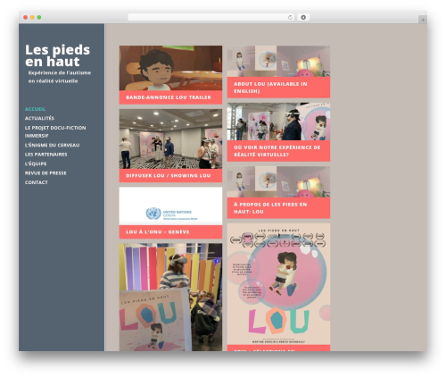 Tiles WordPress theme - lespiedsenhaut.com