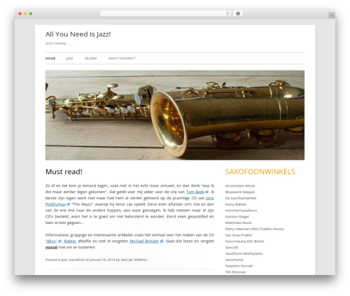 Tiny Forge WordPress theme - allyouneedisjazz.com