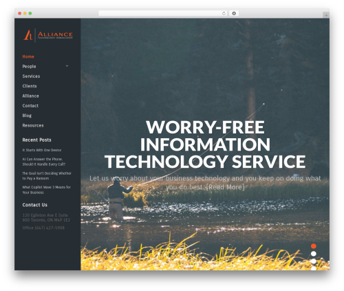 Trail WordPress theme - allianceta.com