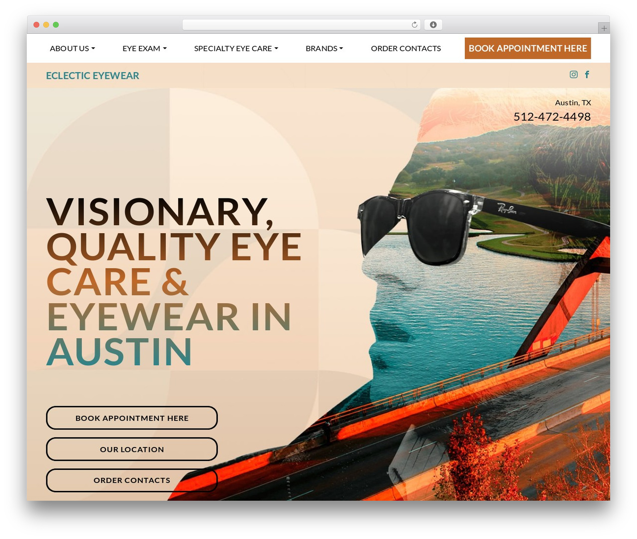 UnderStrap theme WordPress - eclecticeyewearaustin.com