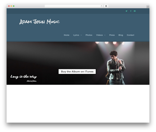 Upstart WordPress theme - adamjesin.com