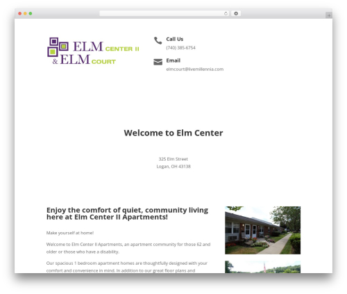 Millennia footer info WordPress plugin - elmcenterapts.com