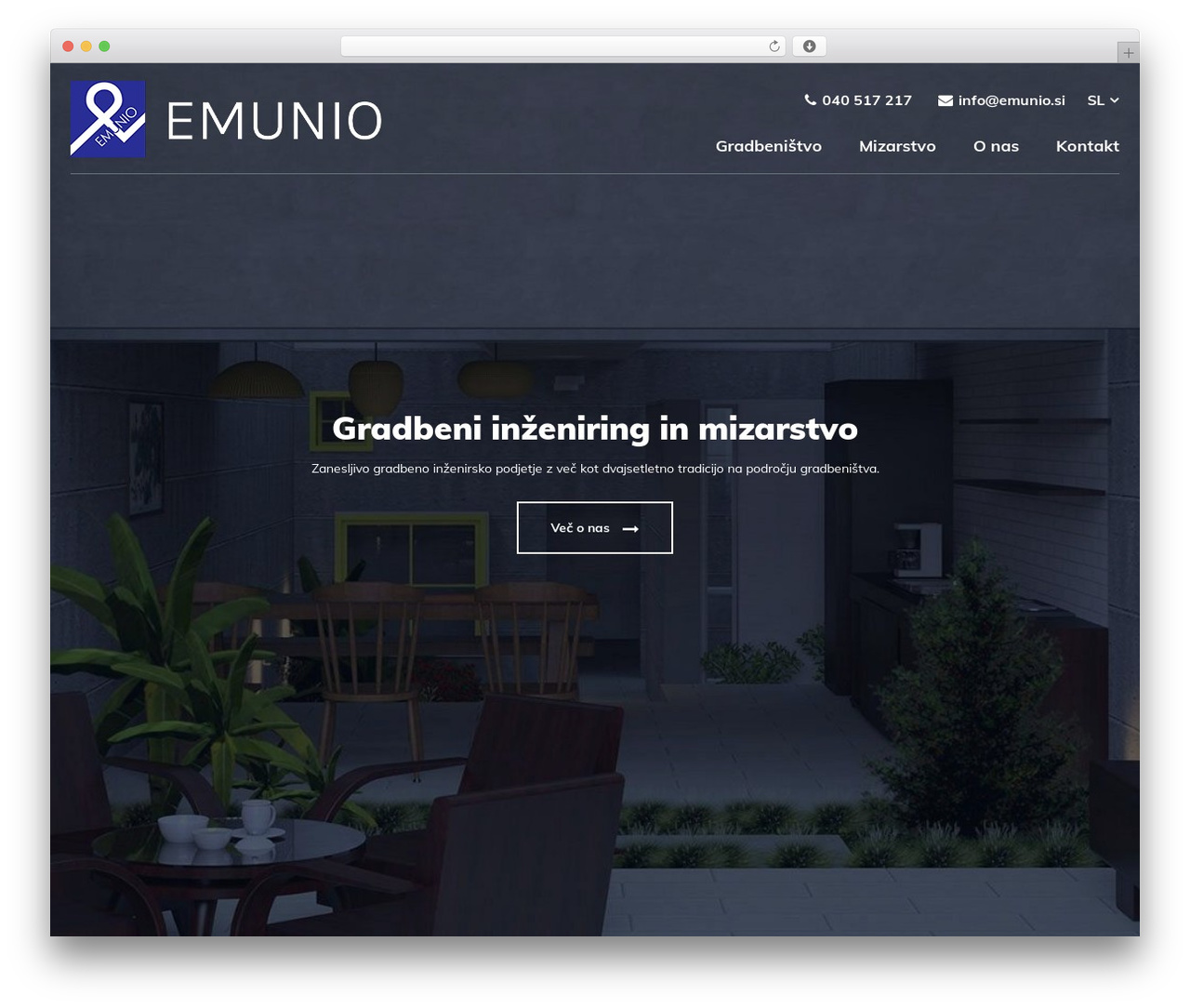WordPress theme EMUNIO - emunio.si