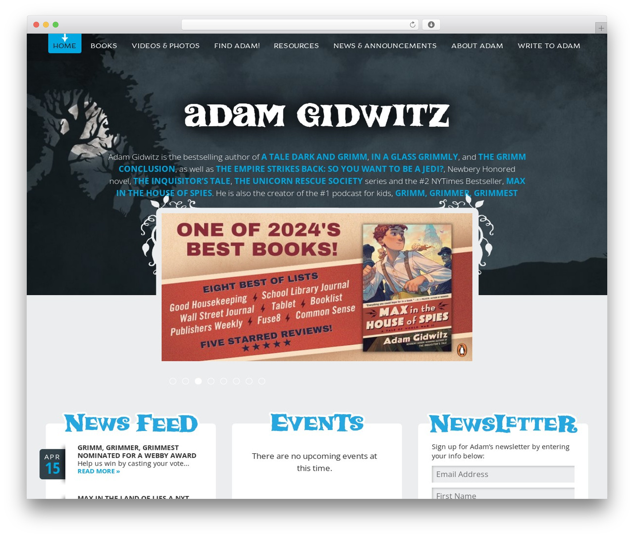 WordPress theme SimpleFolio - adamgidwitz.com