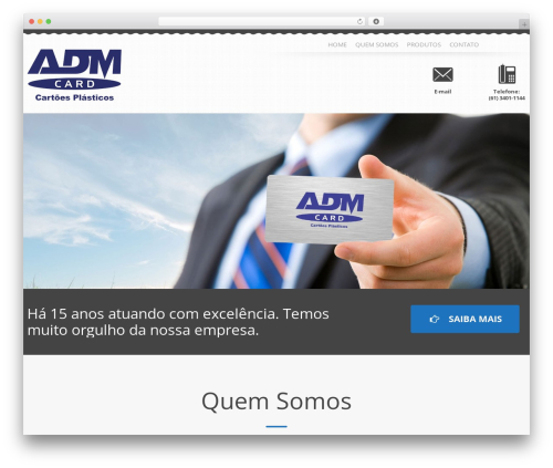 WordPress website theme Frida - admcard.com.br