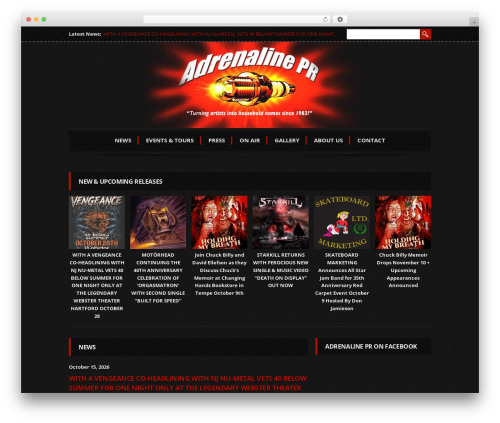 Adapt WordPress theme - adrenalinepr.com