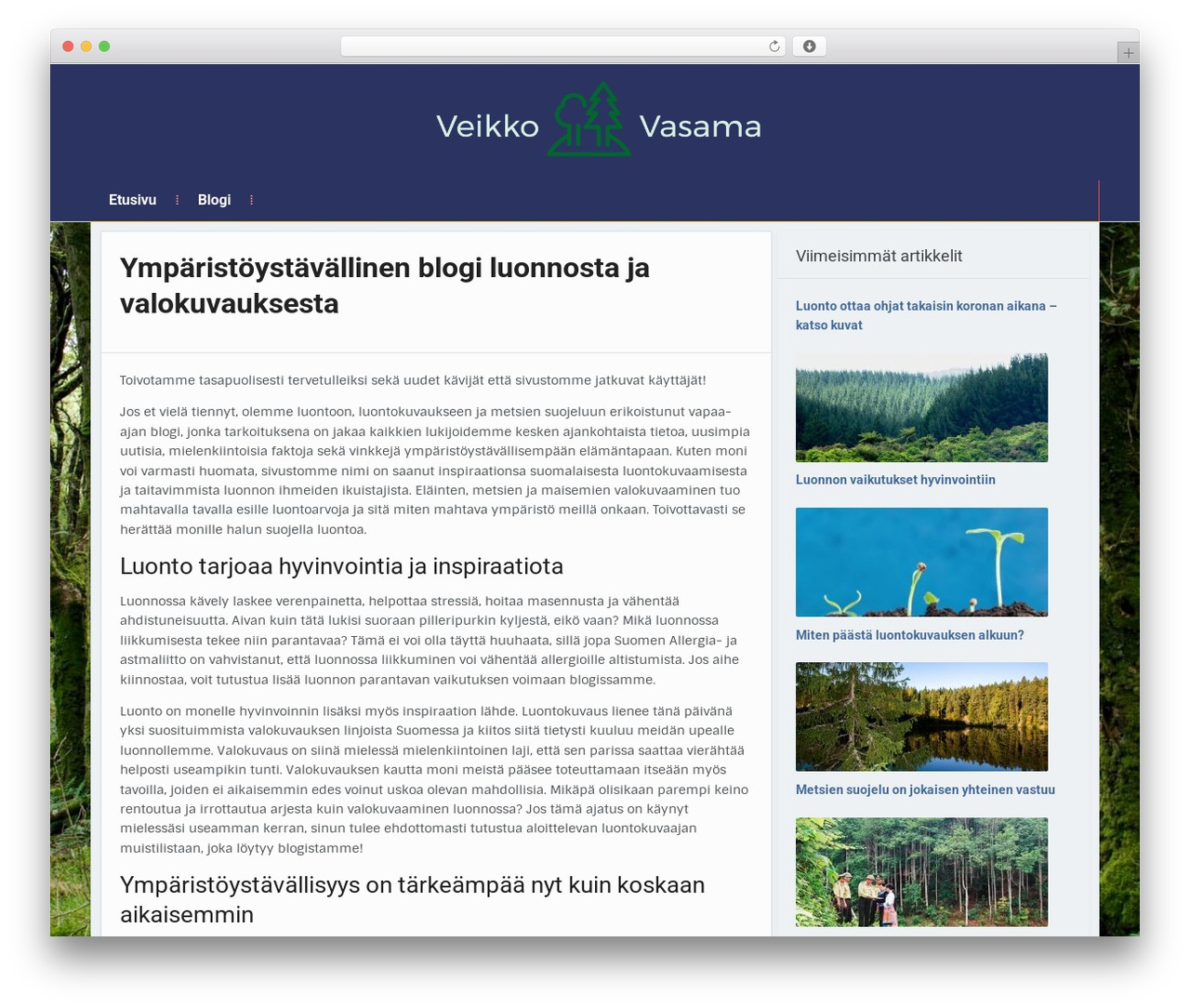 Alpha Theme premium WordPress theme - veikkovasama.net