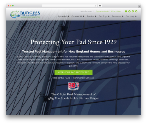 Beaver Builder Theme WordPress theme design - burgesspest.com