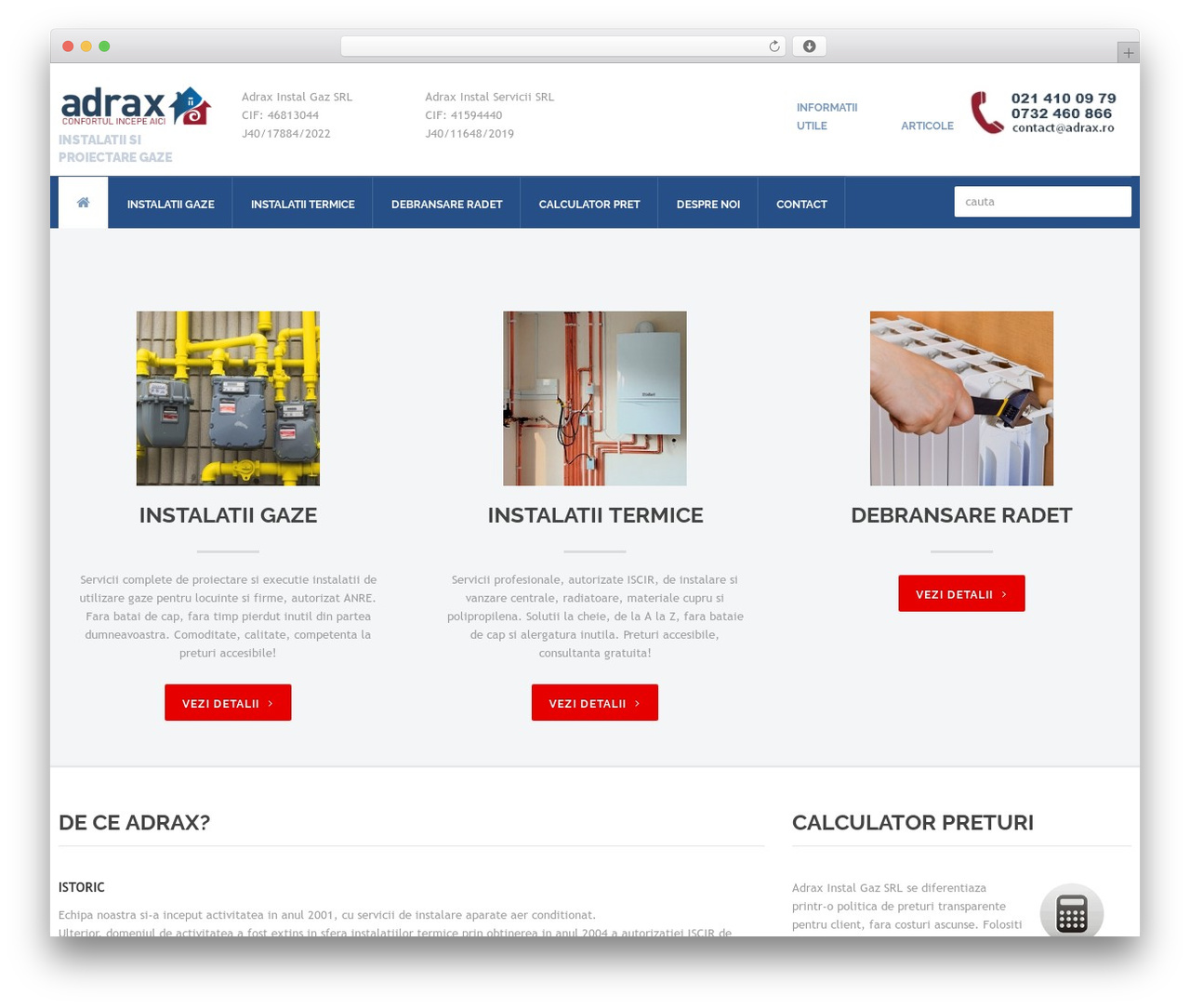 cherry theme WordPress - adrax.ro