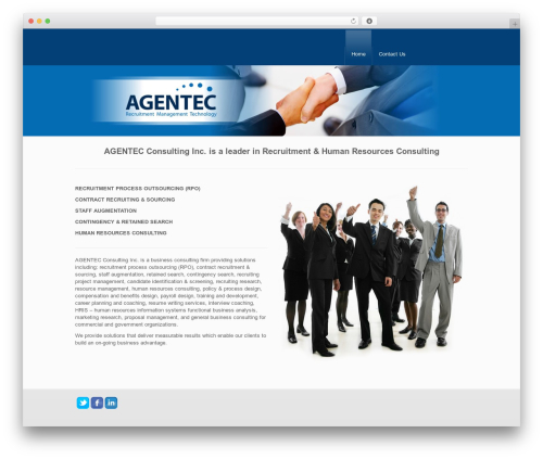 DynamiX WordPress theme design - agentec.com