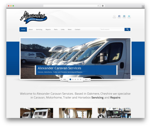 Maxx WordPress theme - alexandercaravanservices.co.uk
