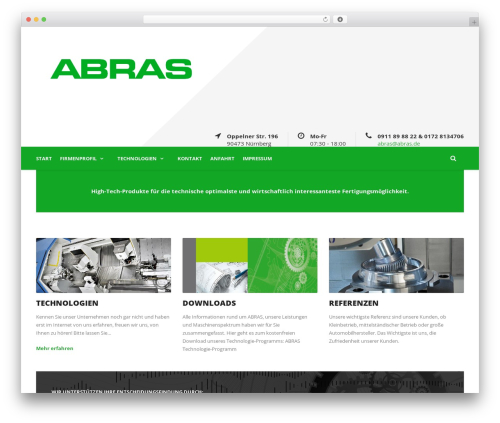 Mega Project theme WordPress - abras.de