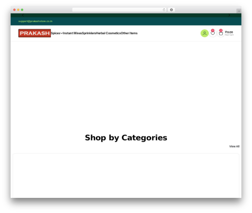 Supgor WordPress theme - prakashstore.co.in