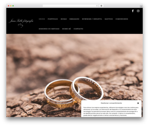 TANDA WordPress theme - juanpablofotografia.com