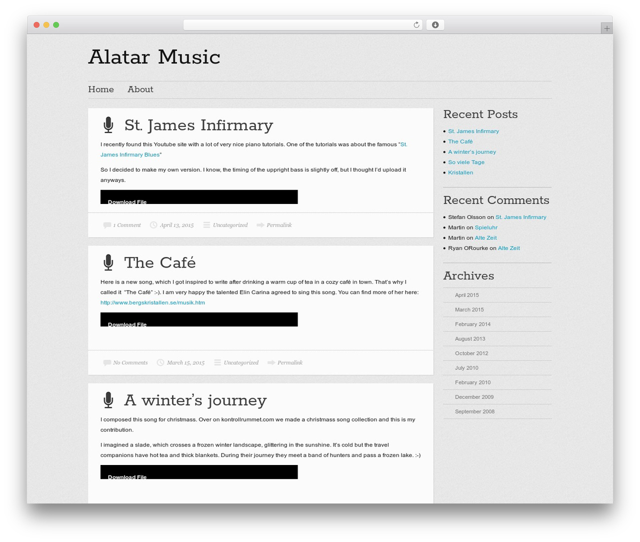 Website theme WordPress - alatarmusic.com Website theme WordPress - alatarmusic.com