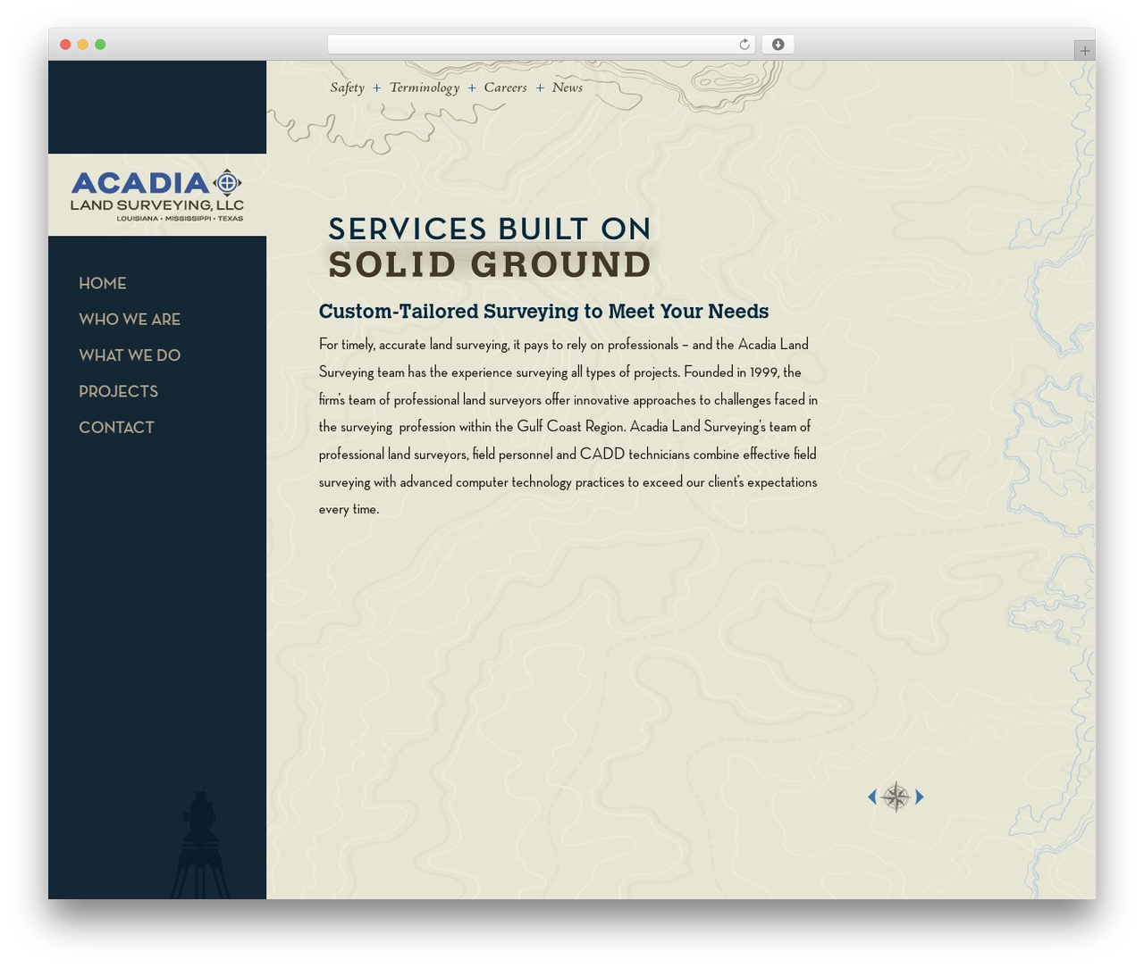 WordPress theme Master Theme - acadialandsurveying.com