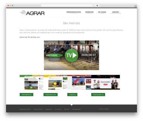 WordPress theme SmartStart WP - Responsive HTML5 Theme - agrar.nu