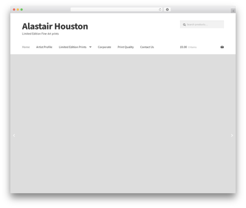 WordPress theme Storefront - alastairhouston.com