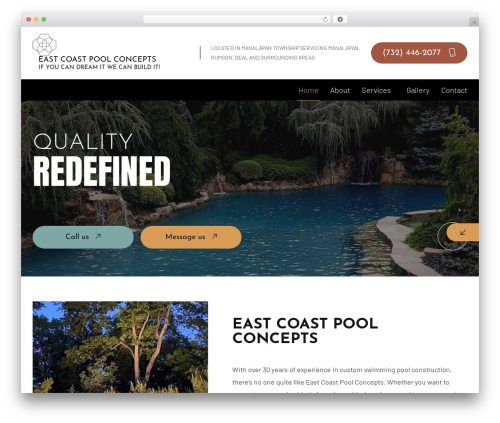 WordPress theme UI16 - eastcoastpoolconcepts.com