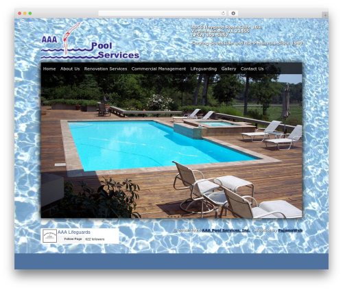 WordPress theme Visual - aaapoolservices.com