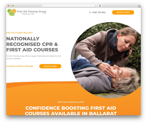 WP theme Page Builder Framework - ballaratfirstaid.com