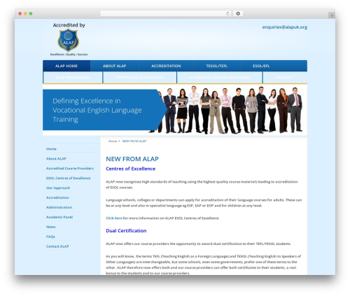 alap theme WordPress - alapuk.org