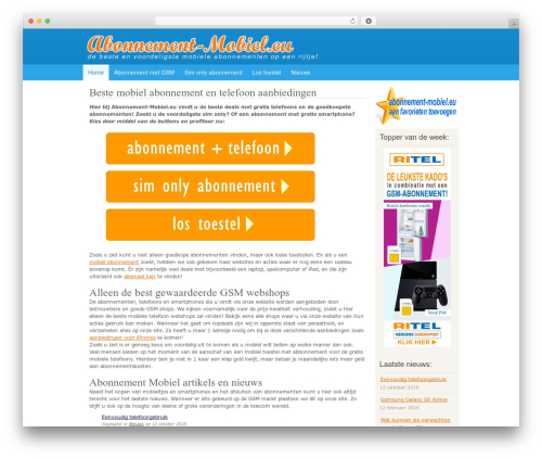 BlueSensation WordPress theme - abonnement-mobiel.eu