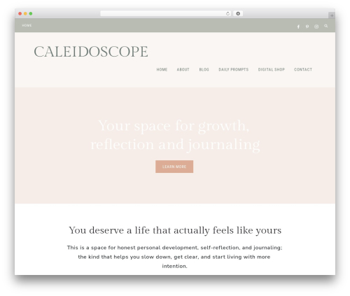 Clover WordPress theme - thecaleidoscope.co